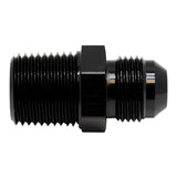 Deatschwerks 8AN Male Flare to 1/2 Inch Male NPT Adapter, Anodized Matte Black