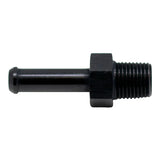 Deatschwerks 1/8 Inch NPT Male Thread, 1/4 Inch Hose Barb, Anodized Matte Black