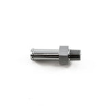 Deatschwerks 1/8 Inch NPT Male Thread to 3/8 Inch Single Hose Barb Adapter, Anodized DW Titanium
