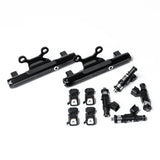 Deatschwerks Subaru top feed fuel rail upgrade kit with 750cc injectors for MPFI WRX 2002-2014, STI 2007-2015, and Legacy GT 2007-2012