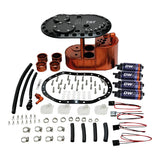 Deatschwerks 2.0L Staged Fuel Cell Surge Tank with 4 DW200 Fuel Pumps, Universal