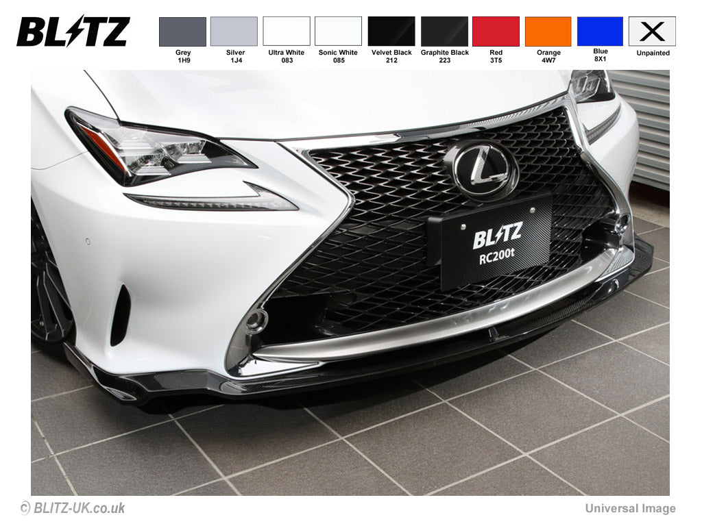 Blitz Aero Speed - Lexus RC - Front Lip Spoiler - RC200t & RC300h