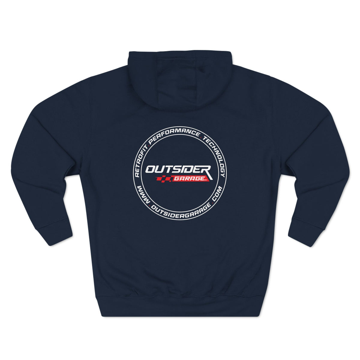 Three-Panel Fleece Hoodie