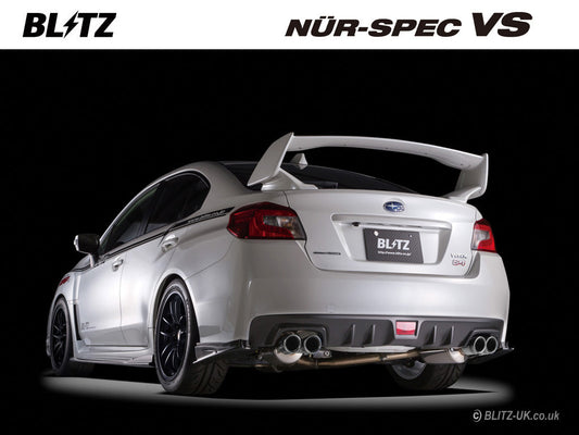 Blitz Nur Spec VSR Exhaust System - Quad Tail - WRX STi - VAF