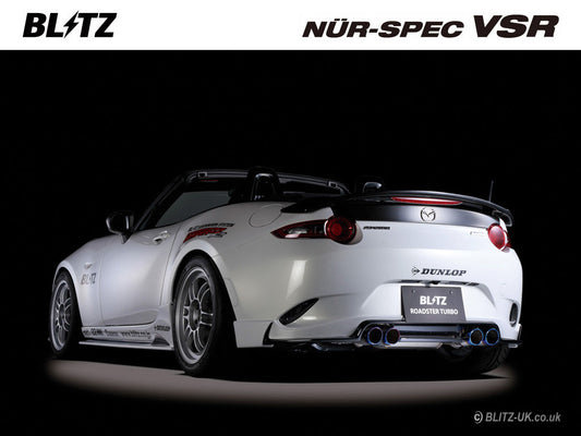 Blitz Nur Spec VSR Exhaust System - Quad - MX5 1.5 ND5