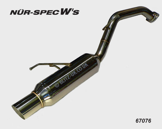 Blitz Nur Spec Ws Exhaust System - Cube BZ11 & BGZ11