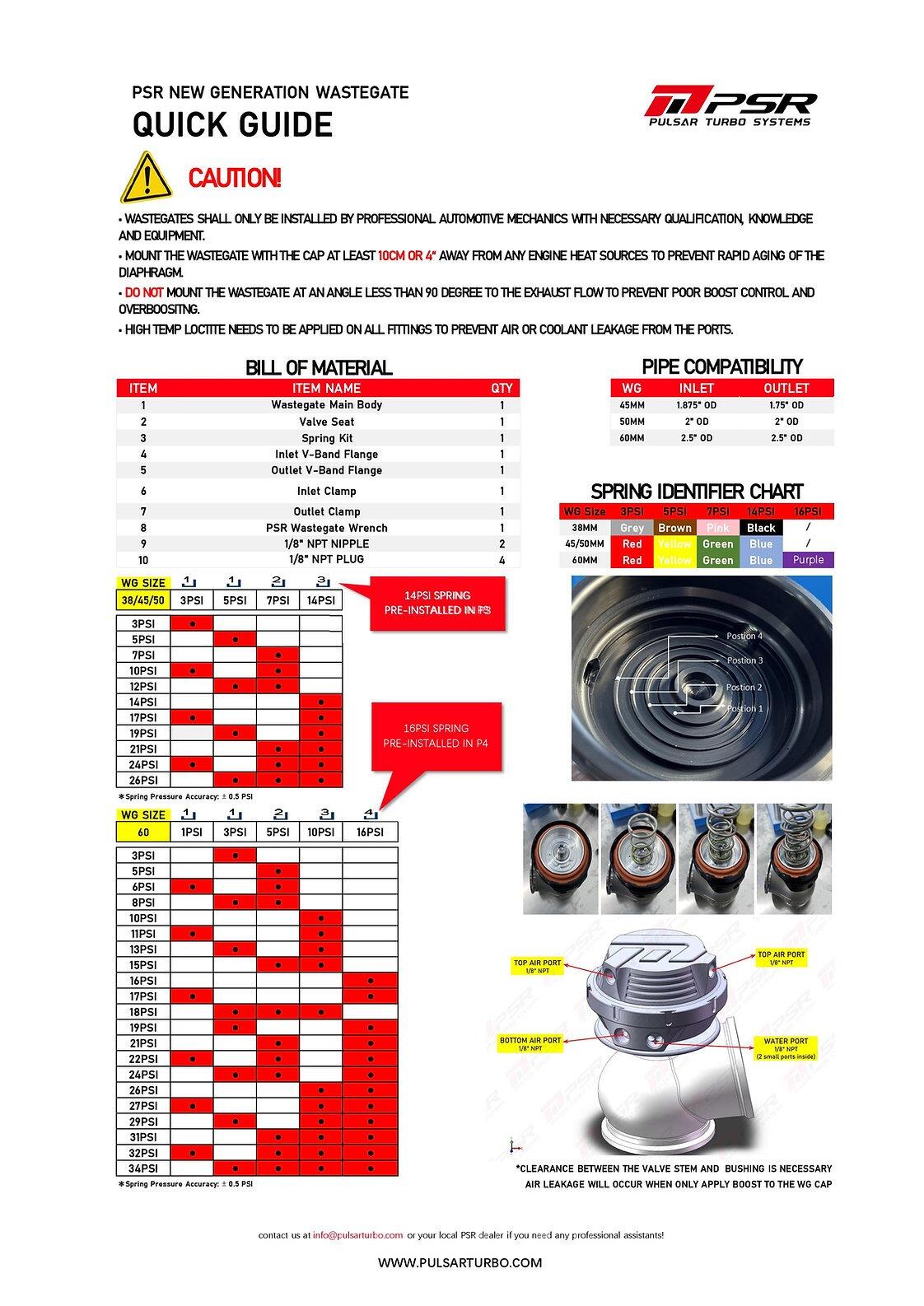 PULSAR 38mm NEW GEN WASTEGATE 2-Bolt External Wastegate
