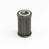 Deatschwerks In-line fuel filter element, stainless steel 100 micron. Fits DW 110mm housing. Universal