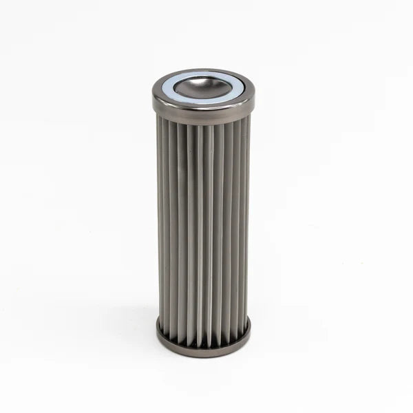 Deatschwerks In-line fuel filter element, stainless steel 10 micron. Fits DW 160mm housing. Universal