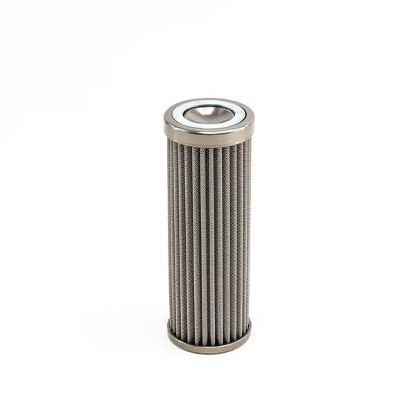 Deatschwerks In-line fuel filter element, stainless steel 100 micron. Fits DW 160mm housing. Universal