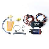 Deatschwerks 440lph in-tank brushless fuel pump + single/dual speed controller w/ 9-0903 install kit for 1989-2005 Mazda Miata MX-5 and 1993-2007 Subaru Impreza