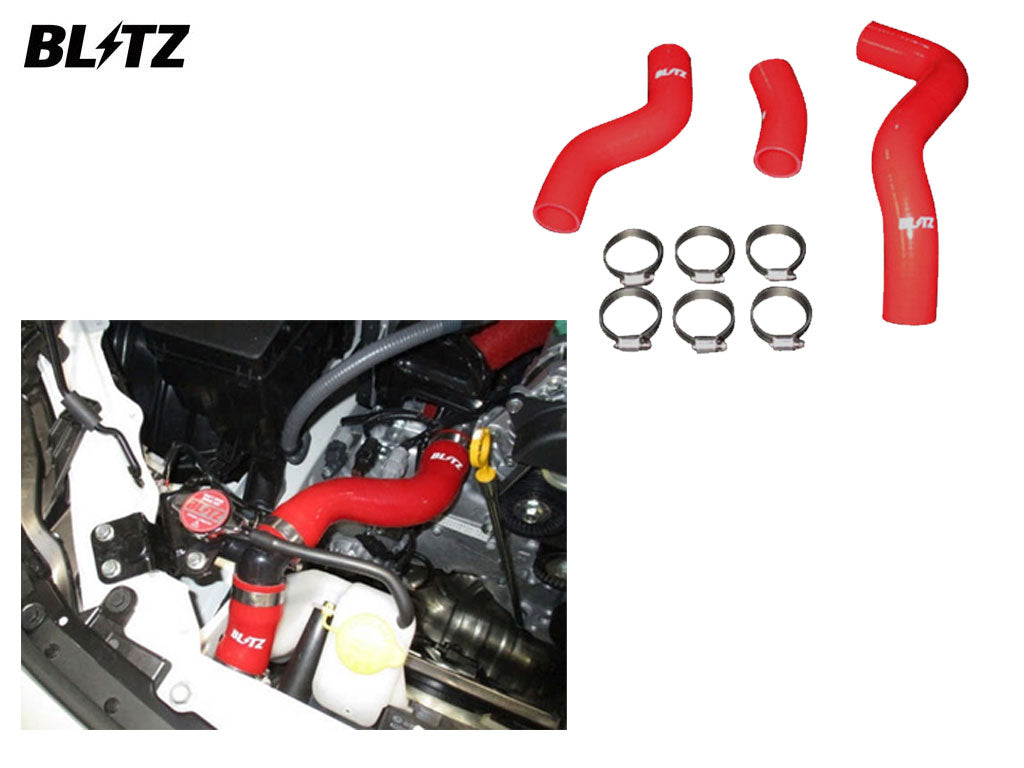 Blitz Silicone Radiator Hose Kit - Red - GT86, GR86 & BRZ