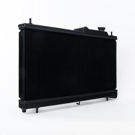 CSF High-Performance All-Aluminum Radiator For Subaru Wrx & Sti - 2-Row 42Mm Race-Spec Radiator - Black Finish For High-End Stealth Look