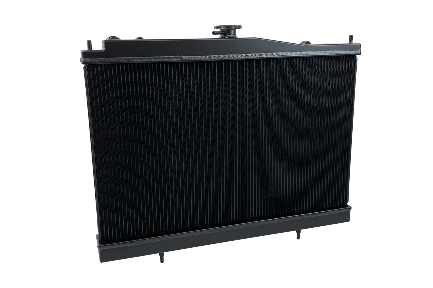 CSF Nissan R33 Skyline Full Billet Aluminum High-Performance Radiator Features - Satin Black Finish