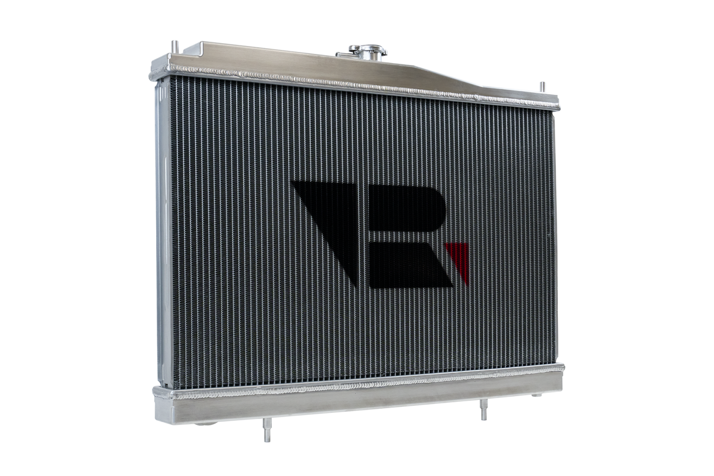 CSF Nissan R33 Skyline Full Billet Aluminum High-Performance Radiator Features - Raw Billet Aluminum Finish