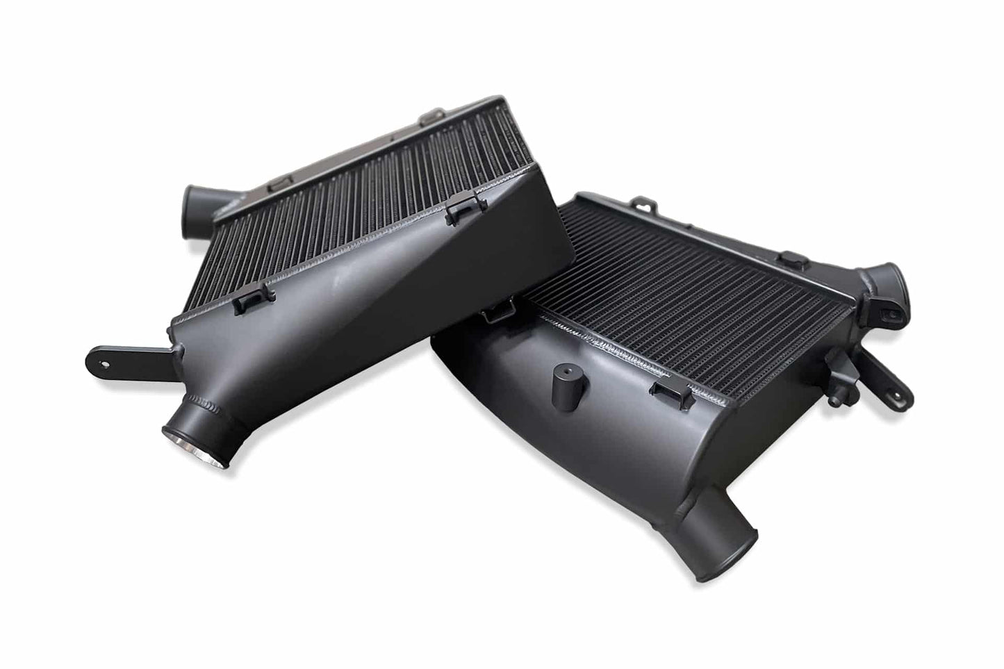 CSF High-Performance Intercooler System Features -Thermal Black Heat Dispersion Cerakote Finish