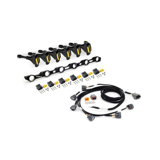 Haltech R35 Coil Conversion Kit for Toyota JZ- Includes bracket , coils, connectors and harness