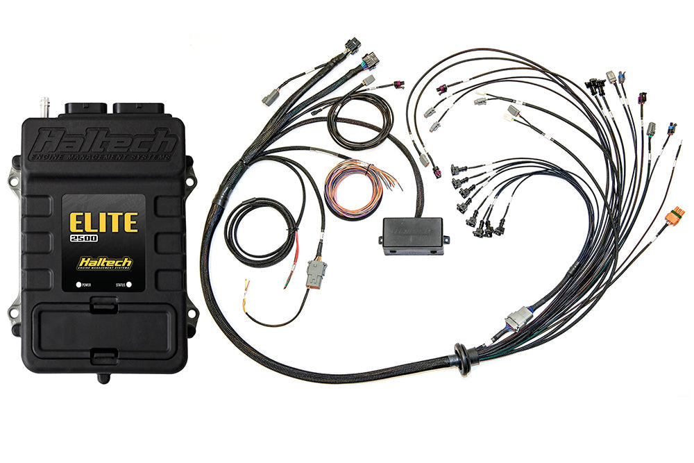 Haltech Elite 2500 + V8 Small/Big Block GM, Ford & Chrysler Terminated Harness Kit