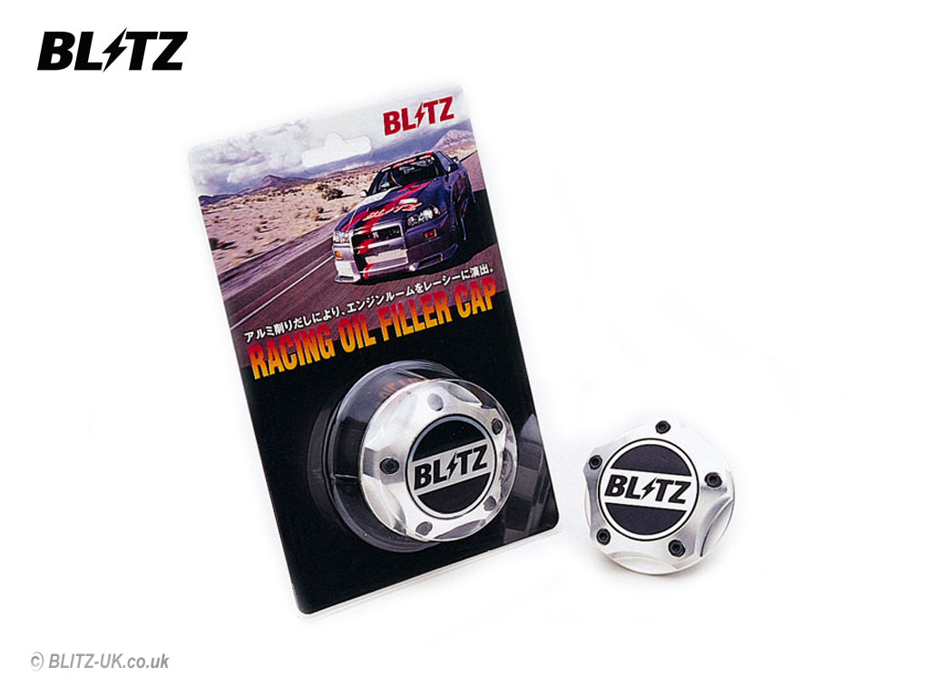 Blitz Oil Filler Cap - Polished - Mazda