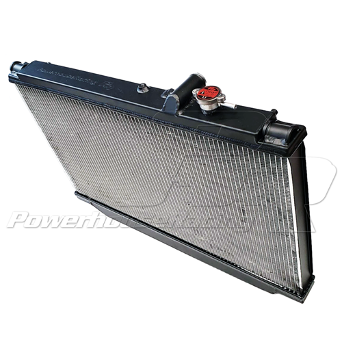 PHR Aluminum Race Radiator
•Gloss black powder coat finish