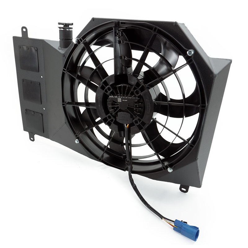 PHR SPAL 16" Single Brushless Fan Kit for MKIV Supra
•Wrinkle black powder coat finish