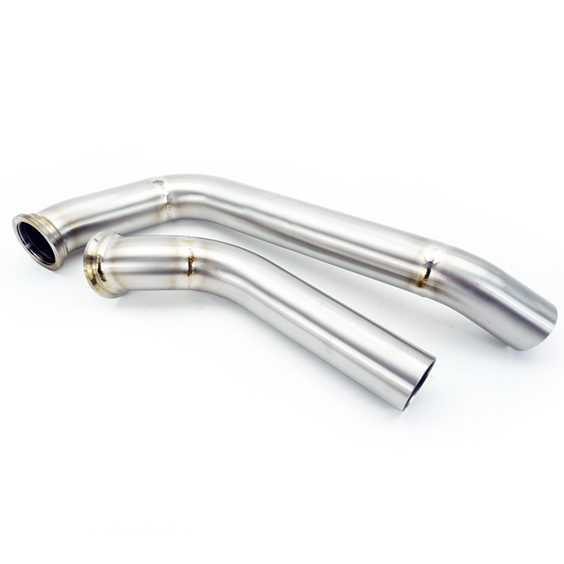 PHR Titanium Dumptubes for S23, S45, V45 or V50 Dual Wastegate Manifolds (46/44mm, pair)
 - RHD