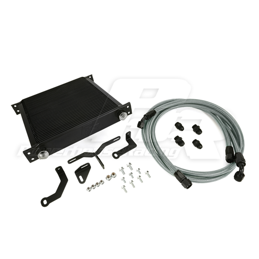 PHR Transmission Cooler for Ford 6R80 Conversion into Supra
 - Stainless braided hose
 - Black hose ends