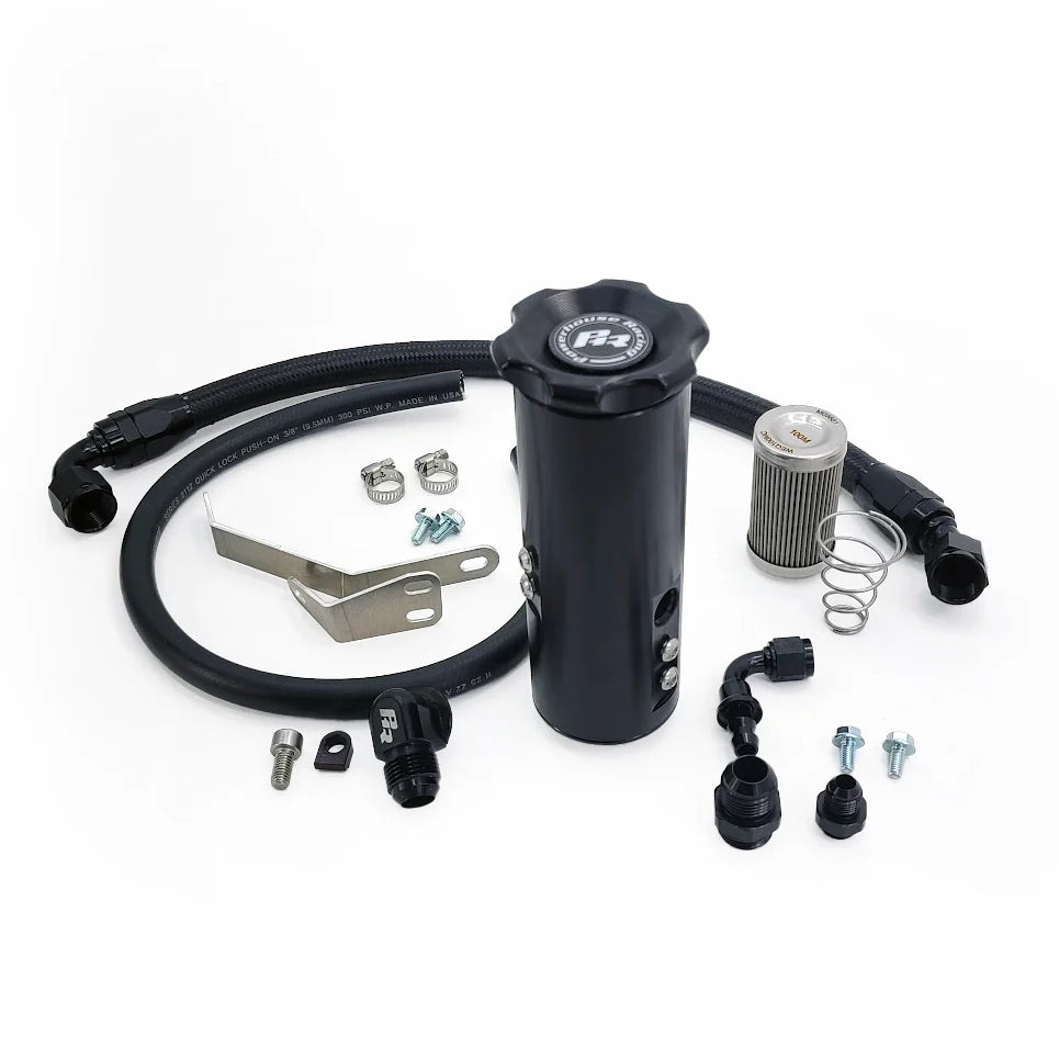 PHR Billet Power Steering Reservoir Kit for 2nd Gen GS300
•Machined Finish Tank
•Vented Cap
•Black Hose Ends, Stainless Braided Lines