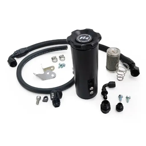 PHR Deluxe Power Steering Resevoir Kit
•Black edition
•Sealed Cap
•Black braided lines with black hose ends