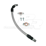 PHR Turbo Oil Drain Kit for NA-T Street Torque turbo kit 
•Stainless braided Hose with black hose ends