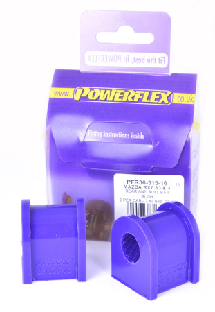 Powerflex Rear Anti Roll Bar Bush 16mm Mazda RX-7 Gen 3 - FD3S (1992-2002)