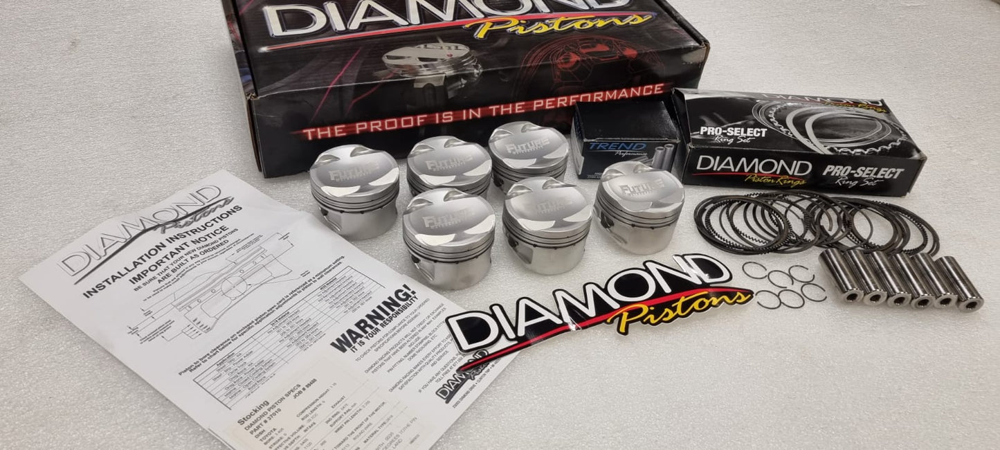 Diamond Racing Piston Kit For Toyota 2JZ 86.50mm 8.6cr - Used / Open Box