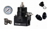 Future Motorsports Adjustable Fuel Pressure Regulator Kit 5-70psi E85 Ethanol Compatible AN Fittings & Gauge