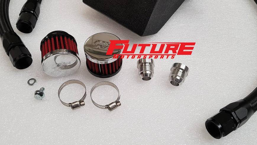 Future Motorsports Stage 1 Toyota Supra 2JZ Oil Catch Tank / Breather Kit - Future Motorsports - OIL CATCH TANKS & BREATHER KITS - Future Motorsports - Future Motorsports