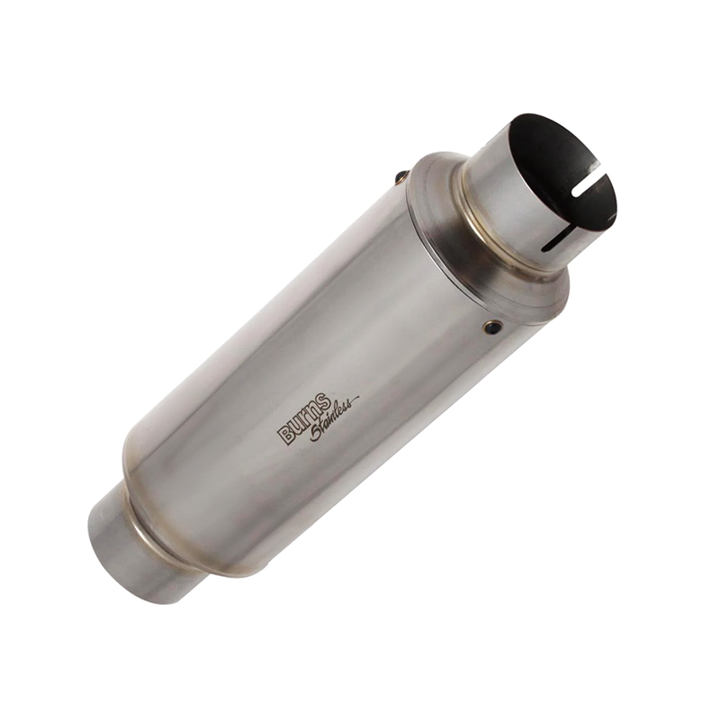 PHR PowerHouse Racing Burns Muffler: 4" inlet/outlet, 5.5" OD, 17" long