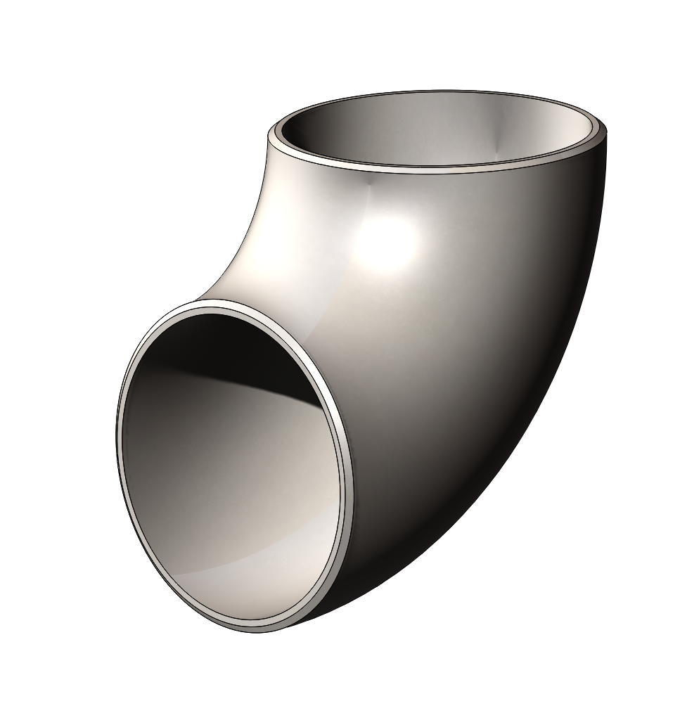 PHR PowerHouse Racing Weld Elbow, 304 Stainless Steel, 1.25 Schedule 10, Short Radius