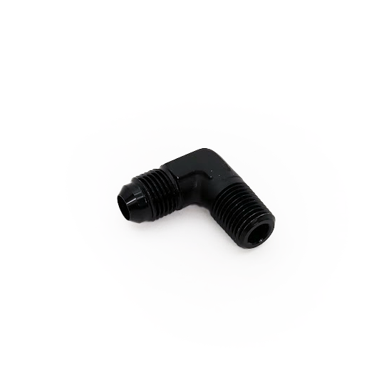 PHR PowerHouse Racing Goodridge -6AN male to 1/4NPT male fitting, 90 Degrees, Black