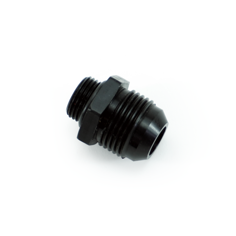 PHR PowerHouse Racing '-8ORB Male to -12AN Male Fitting, Straight, Aluminum, Anodized Black