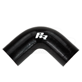 PHR PowerHouse Racing 3.5" ID 90 Degree Elbow, 4" Legs, Gloss Black