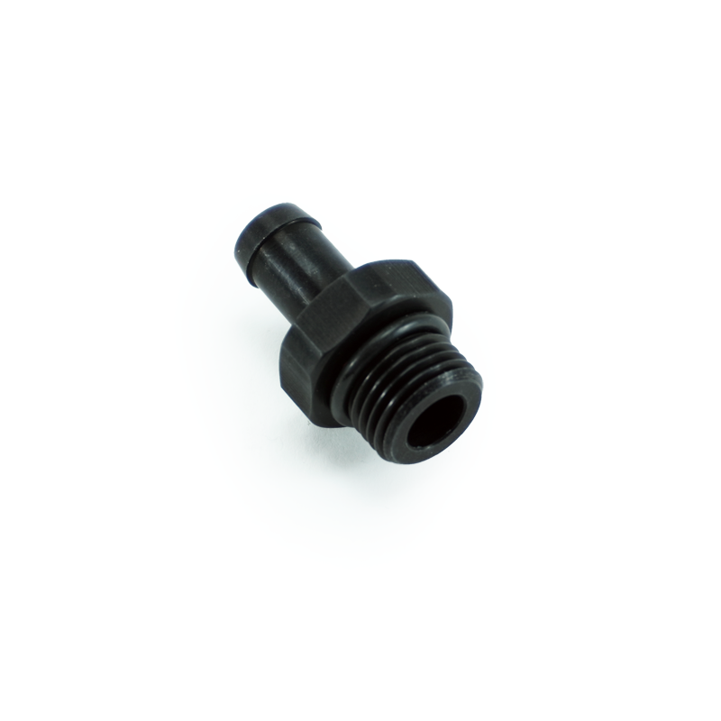 PHR PowerHouse Racing '-6 ORB Male to 3/8 hose barb, Staight, Aluminum, Anodized Back