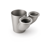 PHR PowerHouse Racing Dual Flanged 1.75 Tubes into 3 inch Tube  Recirculation Adapter, 3D Printed Stainless Steel