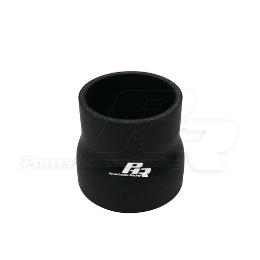 PHR PowerHouse Racing 3.25" / 3.50" ID X 3" Long, 4 Ply Silicone Reducer, Gloss black