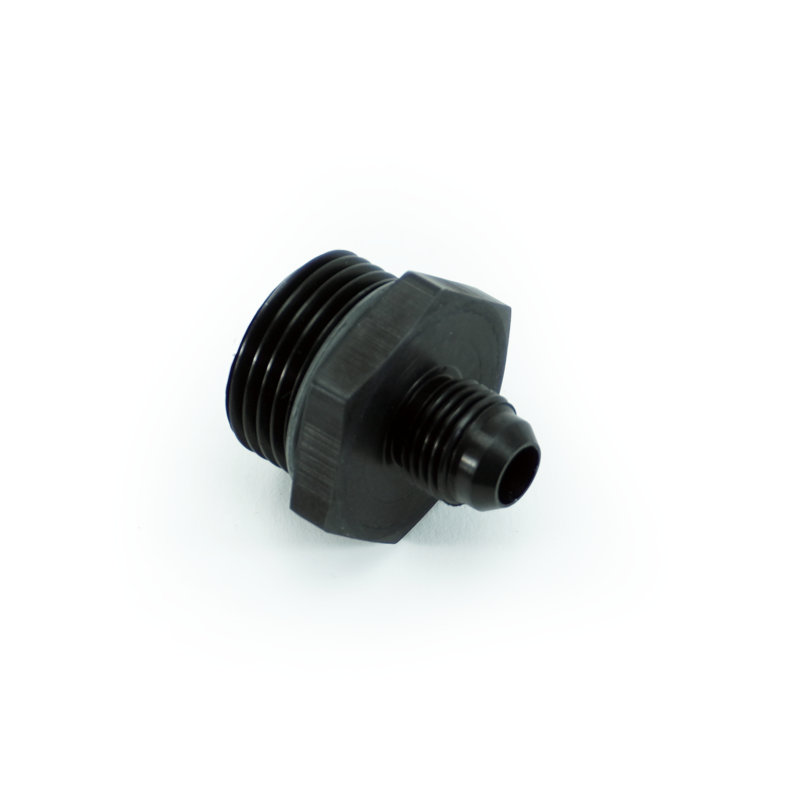 PHR PowerHouse Racing '-12ORB Male to -6AN Male Fitting, Straight, Aluminum, Anodized Black