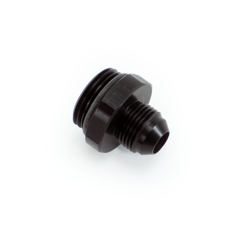 PHR PowerHouse Racing '-12ORB Male to -8AN Male Fitting, Straight, Aluminum, Anodized Black