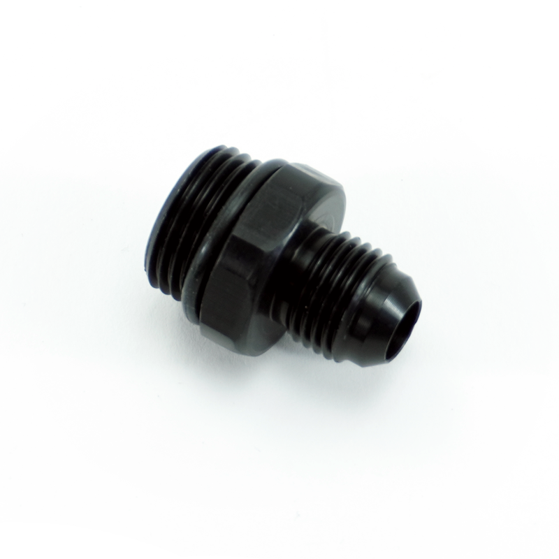 PHR PowerHouse Racing '-8ORB Male to -6AN Male Fitting, Straight, Aluminum, Anodized Black