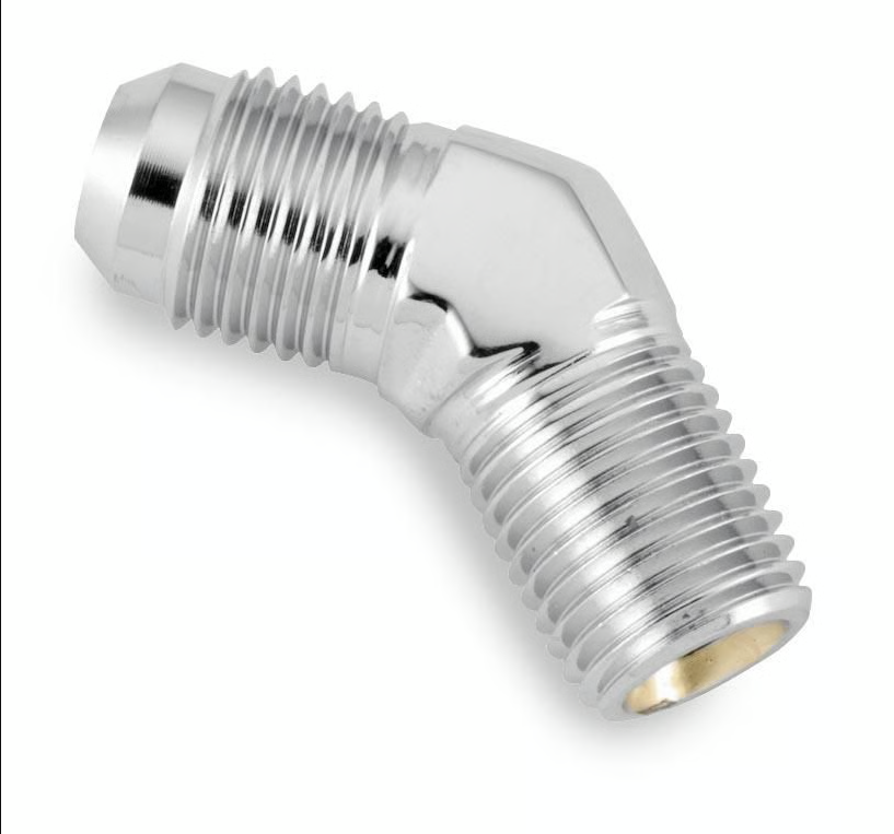 PHR PowerHouse Racing Goodridge 10AN to 1/2 NPT 45deg fitting, steel