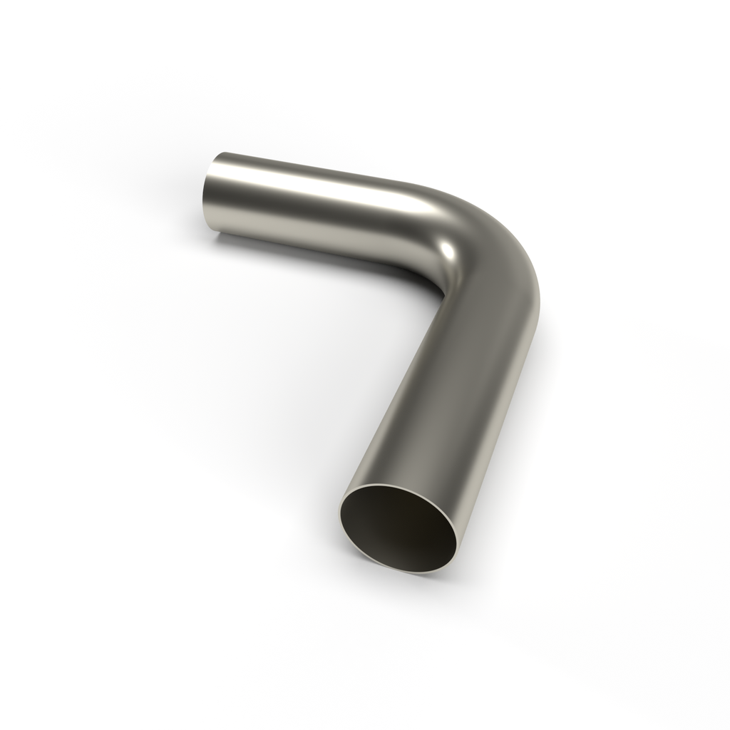 PHR PowerHouse Racing 3? Titanium 90° Mandrel Bend – 1.5D Radius – 1.2mm/.047" Wall - 7" Leg / 9" Leg