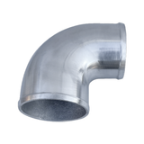 PHR PowerHouse Racing Polished Cast Aluminum 90 Degree 4"- 3.5" O.D. Reducer Elbow Pipe