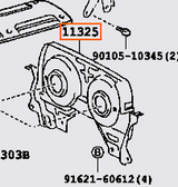 PHR powerhouse racingJZ-GTE Non-VVTi Timing Belt Cover Upper Backplate (CAM TDC)