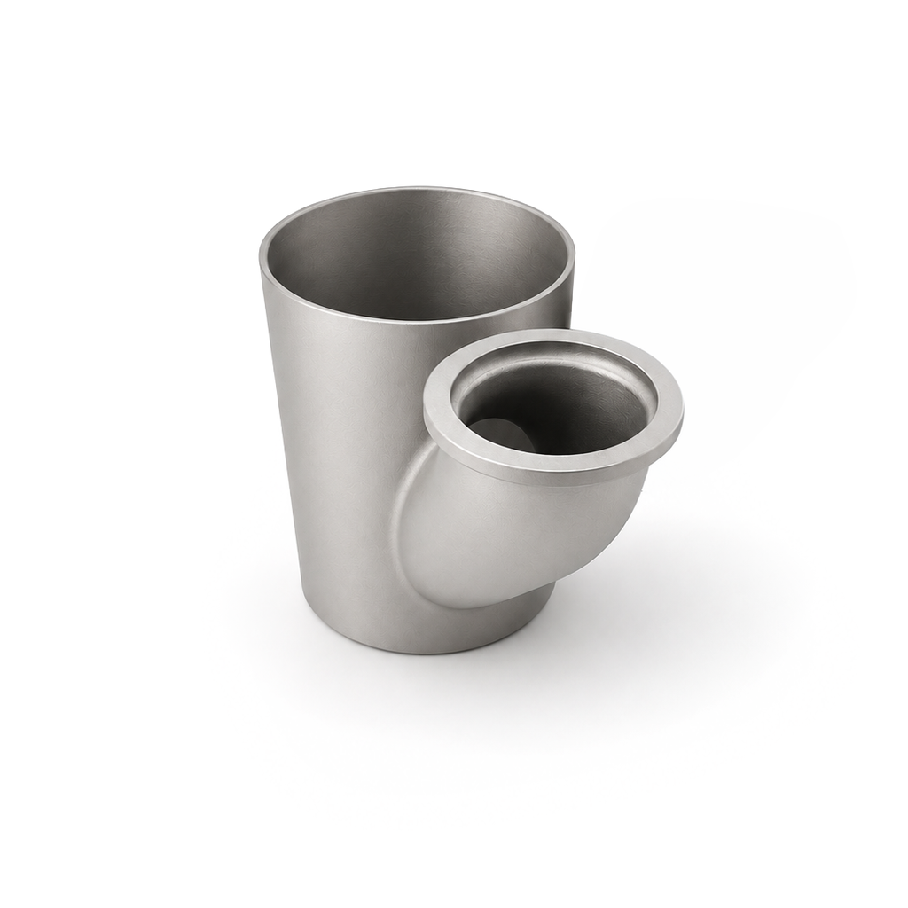 PHR PowerHouse Racing Single Flanged 1.75 Tube into 3 inch Tube  Recirculation Adapter, 3D Printed Stainless Steel